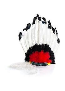 buttinette Kopfschmuck "Indianer", weiß/schwarz/rot