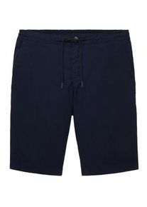 Tom Tailor Herren Tech Chino Shorts, blau, Uni, Gr. 30