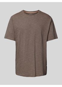 Knowledge Cotton Apparel Regular Fit T-Shirt mit Rundhalsausschnitt Modell 'Narrow'