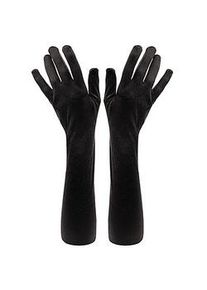 buttinette Satin-Handschuhe, schwarz, 55 cm