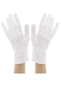 buttinette Satin-Handschuhe, weiß, 23 cm