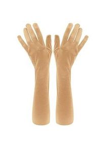 buttinette Satin-Handschuhe, gold, 55 cm