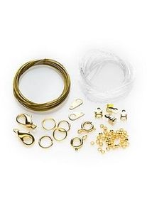 buttinette Collier- & Armband-Set, gold