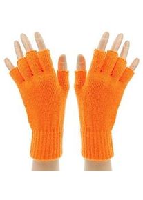 buttinette Strick-Handschuhe, neonorange