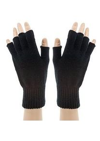 buttinette Strick-Handschuhe, schwarz