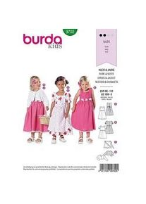Burda Schnitt 9702 "Kleid & Jacke" Landhauslook für Kleinkinder