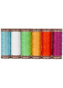 Mettler Silk Finish Cotton "Frühling", Stärke: 40, Inhalt: 6x 150 m