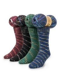 Woll Butt Socke 8-fach Spots color