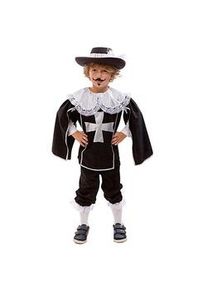 buttinette Musketier-Kostüm für Kinder, schwarz
