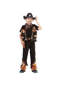 buttinette Cowboy-Kostüm für Kinder, braun/schwarz