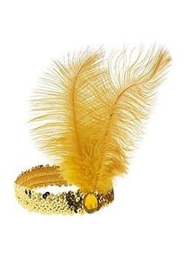 buttinette Haarband "Feder", gold