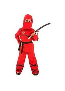 buttinette Ninja-Kostüm für Kinder, rot