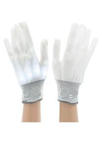 buttinette Handschuhe "LED", weiß