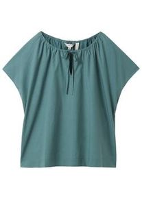 Tom Tailor Damen Bluse mit TENCEL(TM) Lyocell, grün, Uni, Gr. 36