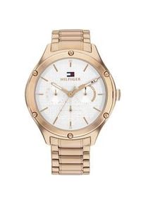 Multifunktionsuhr Tommy Hilfiger "CLASSIC, 1782682" Armbanduhren rosegold (roségoldfarben) Damen Quarzuhr, Armbanduhr, Damenuhr, Herrenuhr, Datum, Edelstahlarmband