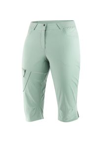 Salomon Wayfarer Caprihose Damen - grün - Gr. 36 - Polyamid/Elastan