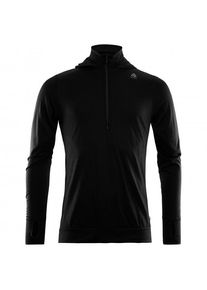 Aclima LightWool Hoodie Merinopullover Herren Wandern (Gr L |schwarz)