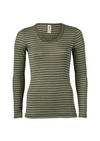 Engel Langarm Damen Shirt Seidenunterwäsche Damen (Gr 38/40 |oliv)