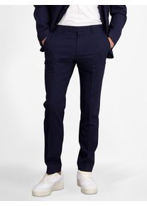 Baukastenhose Lerros "Lerros Herren Anzughose mit Stretchanteil, gerade geschnitten" Gr. 48, Normalgrößen, blau (bold navy) Herren Hosen Anzughosen