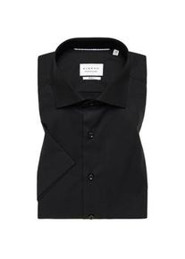 Eterna SLIM FIT Original Shirt in schwarz unifarben, schwarz, 41