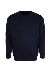 Tom Tailor Herren Plus - Basic Pullover mit Logo-Stickerei, blau, Gr. 5XL