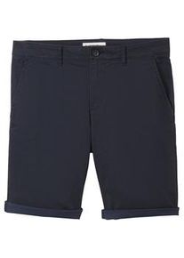 Tom Tailor Herren Slim Chino Shorts, blau, Uni, Gr. 30