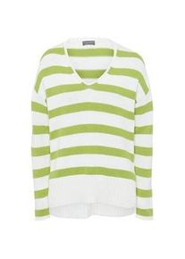 V-Strick-Pullover Basler grün, 44