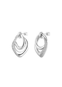 Paul Valentine Crystal Galaxy Earrings Silver