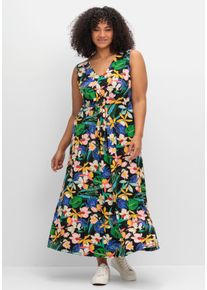 sheego by Joe Browns Große Größen Ärmelloses Jerseykleid mit Blumendruck Gr. 46 schwarz geblümt von sheego für Damen