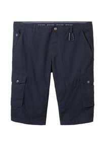 Tom Tailor Herren Plus - Overknee Shorts, blau, Uni, Gr. 46