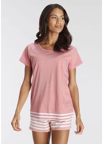 Vivance Dreams Shorty pink Gr. 48/50 für Damen. Mit Rundhals. Basic. Nachhaltig.