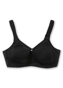 SuSa Große Größen BH ohne Bügel, mit vorgeformten Cups Gr. 100C schwarz für Damen