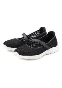 Lascana Slipper schwarz Gr. 36 für Damen. Mit Spitze