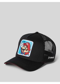 Capslab Trucker Cap mit Motiv-Badge Modell 'Super Mario'
