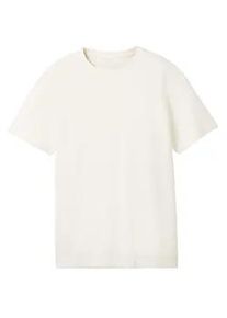 Tom Tailor Jungen Oversized T-Shirt mit Bio-Baumwolle, weiß, Uni, Gr. 152