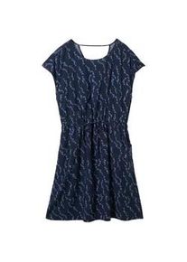 Tom Tailor DENIM Damen Kleid mit Livaeco, blau, Print, Gr. XL