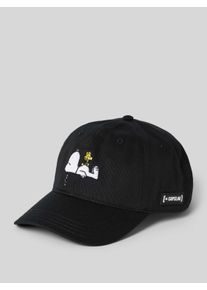 Capslab Basecap mit Motiv-Stitching Modell 'Snoopy'