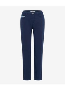 Brax Damen Five-Pocket-Hose Style CAROLA S, Blau, Gr. 34L