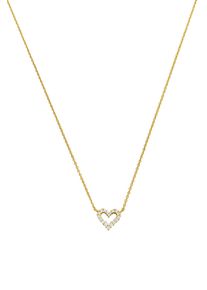 Paul Valentine Radiant Heart Necklace 14K Gold Plated