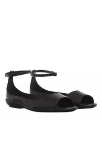 Calvin Klein Sandalen - Peep Toe Ballerina Lth - Gr. 36 (EU) - in Schwarz - f&uuml;r Damen