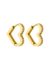 PURELEI Glitter Heart Ohrringe mit Zirkonia Steinen