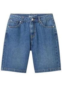 Tom Tailor Jungen Baggy Jeans Shorts, blau, Uni, Gr. 152