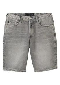 Tom Tailor DENIM Herren Loose Jeans Shorts, grau, Uni, Gr. XL