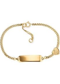 ID Armband Herzengel "Schutzengel Herz, HEB-ID-ANG-HEART-G9K" Armbänder Gr. Gelbgold 375, goldfarben (gelbgoldfarben)