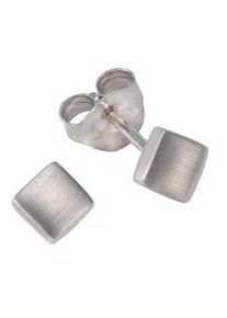 Firetti Damen Paar Ohrstecker "Schmuck Geschenk Silber 925 Ohrschmuck Viereck Quadrat", Silber 925 (Sterlingsilber), silber, Silber 925