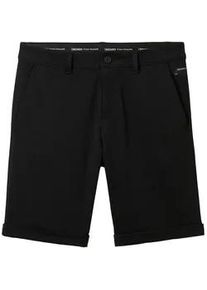 Tom Tailor DENIM Herren Slim Piqué Chino Shorts, schwarz, Uni, Gr. XXL