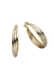 Diamonds by Ellen K. Fascination by Ellen K. Ohrringe Gold 333 dreifarbig 20mm Durchmesser