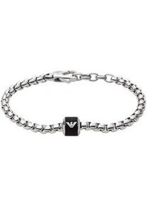 Edelstahlarmband Emporio Armani "EGS2911040" Armbänder Gr. Edelstahl-Marmor, schwarz (edelstahlfarben, schwarz) Damen