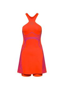 Adidas Stella Mccartney Neckholderkleid Damen - orange - Gr. M - Polyester/Elastan
