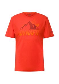 Dynafit Transalper Graphic Funktionsshirt Herren - orange - Gr. M - Polyester/Lyocell